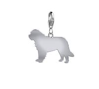 Newfoundland Silhouette Silver Charm