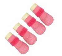 NEWFT 4Pieces Dog Rain Shoes Waterproof and Slip Resistant Breathable Rain Boot for Small Dog Outdoor Use Safe Protections Comfortable Shoes