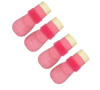 NEWFT 4Pieces Dog Rain Shoes Waterproof and Slip Resistant Breathable Rain Boot for Small Dog Outdoor Use Safe Protections Comfortable Shoes