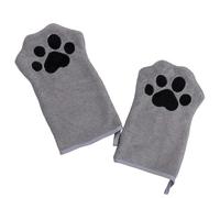 NEWFT Absorbent Dog Towel Glove Provide Warmth and Comfort for Pet After Bathing or Rainy Walks for Daily Use Soft Pet Grooming Glove