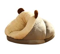 NEWFT Cat Bed for Indoor Cat Small Dog Bed Slipper-shaped Small Cat Cave Puppy Bed Super Soft Calming Pet Sofa Bed for Winter