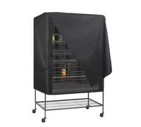 NEWFT Dark Shade Bird Cage Cover Built with 210D Oxford Fabric Resists Sun and Factors Indoor Bird Cage Cover