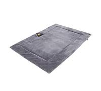 NEWFT Dog Bed Mat for Winter Plush Pet Cushions Soft Warm, Gray M