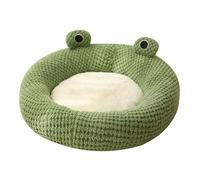 NEWFT Soft Cat Bed Sleeping Bed Dog Cat Winter House Frog Shape Enclosed Pet Tent for Kitten Puppy Sleeping Supplies