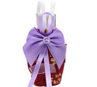 NEWFT Stylish Bird Diaper for Parrots Pineapple Bowknot Pet Care Essential Pet Bird Outfit Colorful Flight Suit