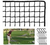 NEWFUN 6 x 6 m Golf Net, Ball Catching Net, Football, Adjustable Protective Net for the Backyard, Portable Golf Club Net, Baseball, Hockey Training Net, for Indoor and Outdoor Use in the Garden