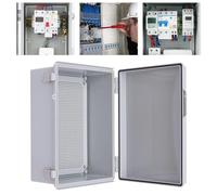 NEWFUN Surface-Mounted Distribution Box, IP66 Waterproof Junction Box, Outdoor Control Cabinet with Wall Mounting Accessories (400 x 300 x 180)