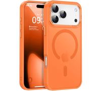 Newfuture Strong Magnetic Compatible with iPhone 17 Pro Case [13 FT Military Drop Protection] [Compatible with Magsafe] Slim Translucent Matte Shockproof with Anti-Fingerprint Phone Case, Orange