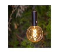Newgarden Edy USB Rechargeable Outdoor LED Feature Light with Remote Control In Black Finish
