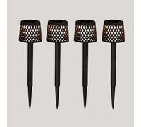 Newgarden Gretita Solar LED Stake Light - Black - Pack of 4