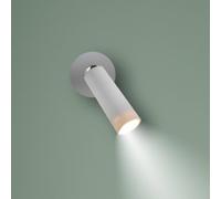 Newgarden LED wall lamp Roll 4, white, swivelling