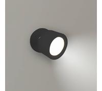 Newgarden LED wall lamp Roll 8, black, swivelling
