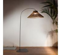 Newgarden Niza Rechargeable LED Outdoor Floor Lamp with Remote Control - Rattan
