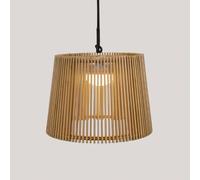 Newgarden Okinawa 40 Rechargeable LED Outdoor Pendant Light with Remote Control - Bamboo