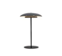 newgarden - Sardinia portable table lamp 30 cm high. Warm LED light 400 lumens without cables with rechargeable battery for up to 20 hours of use (anthracite)