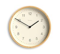 NEWGATE® Bali wall clock | Scandi inspired bamboo clock | 30cm | Modern minimalist design for kitchen, living room or office