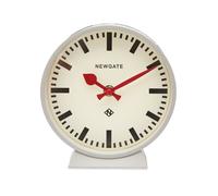 NEWGATE® M Mantel Railway Silent Sweep Mantel Clock - 'No Tick' - A Modern Mantelpiece Clock - Small Mantel Clocks - Station Dial - (Grey)
