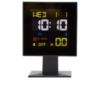 Newgate Clocks Monolith LCD Alarm Clock Black