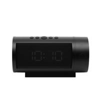 NEWGATE® Digital Retro Alarm Clock - LED Alarm Clock - Digital Alarm Clock - LED Display - Office Clock (Black)