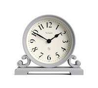 NEWGATE® Divisadero mantel clock | Traditional double scroll design | Clockwork grey | Classic style for desk, table top, shelf or bedside