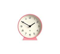 NEWGATE® M Mantel Echo desk clock | Modern round design | Pink | Easy to read numbers | Contemporary style for desk, table, shelf or bedside
