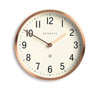 NEWGATE® Master Edwards Wall Clock - Kitchen Clock - Living Room Clock - Office Clock Clock - Round Clock - Retro Clock - Designer - Stylish Home Décor Mid-Century Modern (Copper Rose Gold)