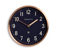 NEWGATE® Master Edwards wall clock | Mid century style clock | 30cm | Deep metal case with copper/rose gold finish | Modern retro design for kitchen, living room or office