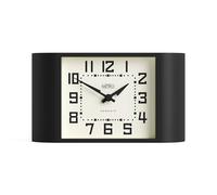 NEWGATE® Mini Metro desk clock | Retro mantel clock | Black | Mid century style for desk, table top, shelf or bedside
