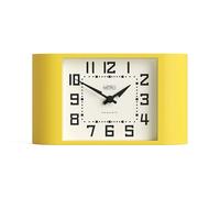NEWGATE® Mini Metro desk clock | Retro mantel clock | Citrus yellow | Mid century style for desk, table top, shelf or bedside