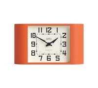 NEWGATE® Mini Metro desk clock | Retro mantel clock | Orange | Mid century style for desk, table top, shelf or bedside
