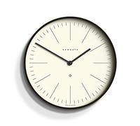 NEWGATE® Mr Clarke wall clock | Large scandi inspired plywood clock | 40cm | Dark wood case with marker dial | Modern minimalist design for kitchen, living room or office