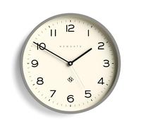 Newgate Echo Number Three Wall Clock, 37cm, Posh Grey