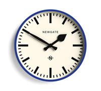 NEWGATE® Number Three Railway wall clock | Retro inspired modern station clock | 37cm | Blue | Marker dial | Mid century style for kitchen, living room or office