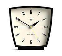 NEWGATE® Odyssey desk clock | Retro design | Black | Modern mid century style for desk, mantel, table top, shelf or bedside