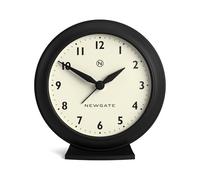 NEWGATE® Pacific alarm clock | Small retro alarm | Black | Mid century modern design | Ideal for bedside, desk, shelf & mantel | Bedroom, living room and office accessory
