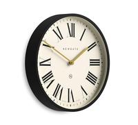 NEWGATE® Universal Wall Clock wall clocks | Round clock | Kitchen clock | Clocks for living room | Office clock | Statement clock | Deep straight cut case | Marker dial (black)