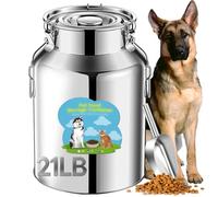 Newget 21lb Stainless Steel Dog Food Storage Container with Scoop
