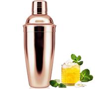 NewGF Cocktail Shaker,25 oz Drink Mixer with Built-in Strainer for Mixing Drinks Margaritas,Beginner Friendly Stainless Steel Mixer Bar Utensil Tool(rose)
