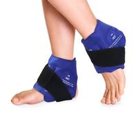 NEWGO Ankle Ice Pack Wrap for Injuries Reusable, Hot Cold Therapy Gel Foot Ice Pack for Pain Relief, Ankle Swelling, Achilles Tendinitis, Plantar Fasciitis, Sprained, Surgery Recovery (Blue-2Pack)