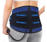 NEWGO Back Ice Pack Wrap, Compression Ice Pack for Back Pain Relief, Pump it Up Hot Cold Therapy Gel Cold Pack Back Ice Wrap for Lower Lumbar, Sciatica Nerve Pain, Herniated Disc, Tailbone Pain Relief
