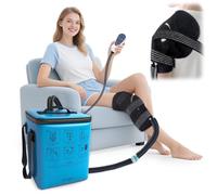NEWGO Cold Therapy Machine with Programmable Timer for Knee & Shoulder After Replacement Surgery, Lightweight Ice Machine Compression Pad with Quiet Pump for Swelling, Injuries, Joint Pain, Arthritis