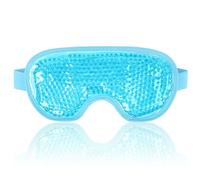 NEWGO Cooling Eye Mask for Puffy Eyes, Reusable Hot Cold Therapy Gel Cold Eye Mask for Migraine, Headache, Dark Circles, Dry Swollen Eyes, Sinus Pain-Light Blue