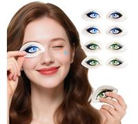 NEWGO Cooling Eye Pads with Funny Design, 4 Pairs Reusable Hot Cold Therapy Cold Eye Patches for Puffiness, Dark Circles, Migraines, Allergies