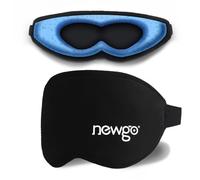 NEWGO Cooling Gel Eye Mask, 3D Blocking Lights Weighted Sleep Mask, Reusable Zero Eye Pressure Gel Eye Mask for Puffiness, Dark Circles, Dry Eyes, Headaches