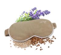 NEWGO Heated Eye Mask, Microwave Heat Eye Compress for Dry Eyes, Moist Heat Therapy Heating Pad Warm Eye Mask for Blepharitis & Stye Eye Treatment, Eye Fatigue Stye Sinus (Khaki)