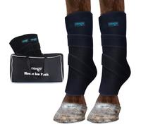NEWGO Horse Ice Pack for Pain Relief, Cooling Leg Wraps Ice Boots for Hock, Ankle, Knee, Legs, Boots, and Hooves (Blue-2Pack)