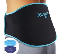 NEWGO Ice Pack for Back Pain Relief, Reusable 2 Pack Hot Cold Therapy Gel Pack for Lower Lumbar, Sciatica Nerve Pain, Herniated Disc, Tailbone Pain Relief (Blue)