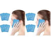 NEWGO Ice Pack for Injuries Reusable, 6PCS Reusable Hot Cold Therapy Small Gel Ice Pack for Wisdom Teeth, Eyes, Migraine, Headaches, Bruises, Bumps, Swelling, Pain Relief (Blue) (Pack of 2)