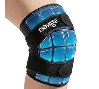 NEWGO Ice Pack for knee, 1 Hour Long Coldness Knee Ice Pack Wrap After Replacement Surgery with Ice Grid Gel Design, Soothing Cold Therapy for Meniscus Tear and ACL, Sports Injuries, Ultra Flexible