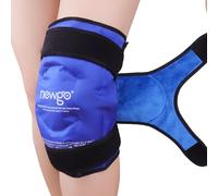 NEWGO Ice Pack for Knee Replacement Surgery, Reusable XL Gel Cold Pack Knee Ice Pack Wrap Around Entire Knee for Knee Injuries, Knee Ice Wrap for Pain Relief, Swelling, Bruises